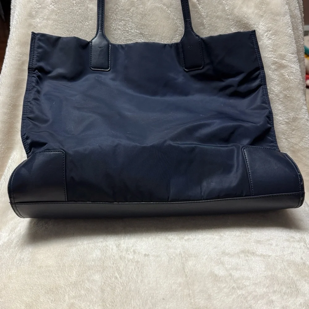 Tory Burch Navy Blue Tote - Picture 10 of 16